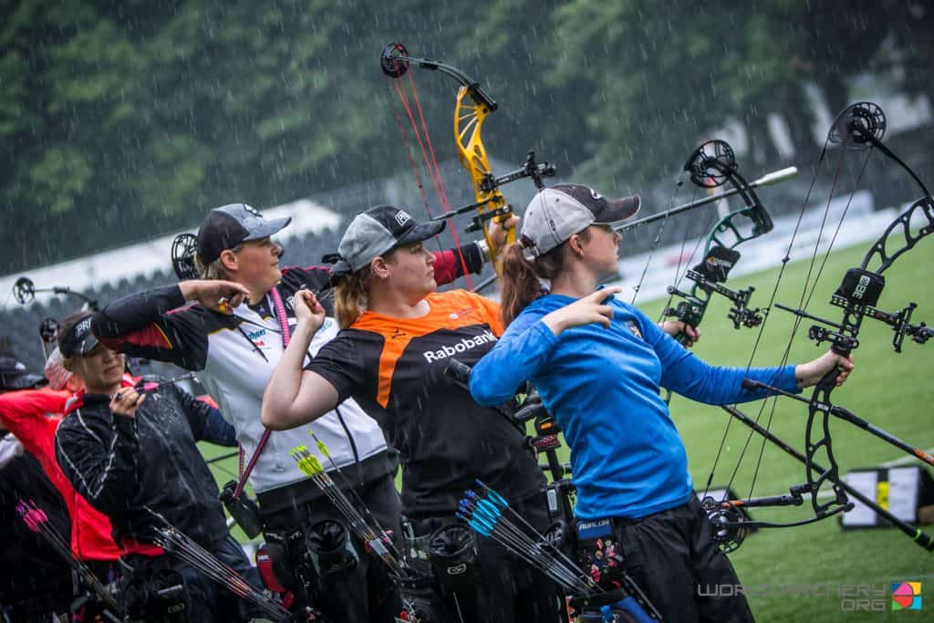 Elzinga, Vermeulen en Van Caspel doorgedrongen tot de beste 32 handboogsporters