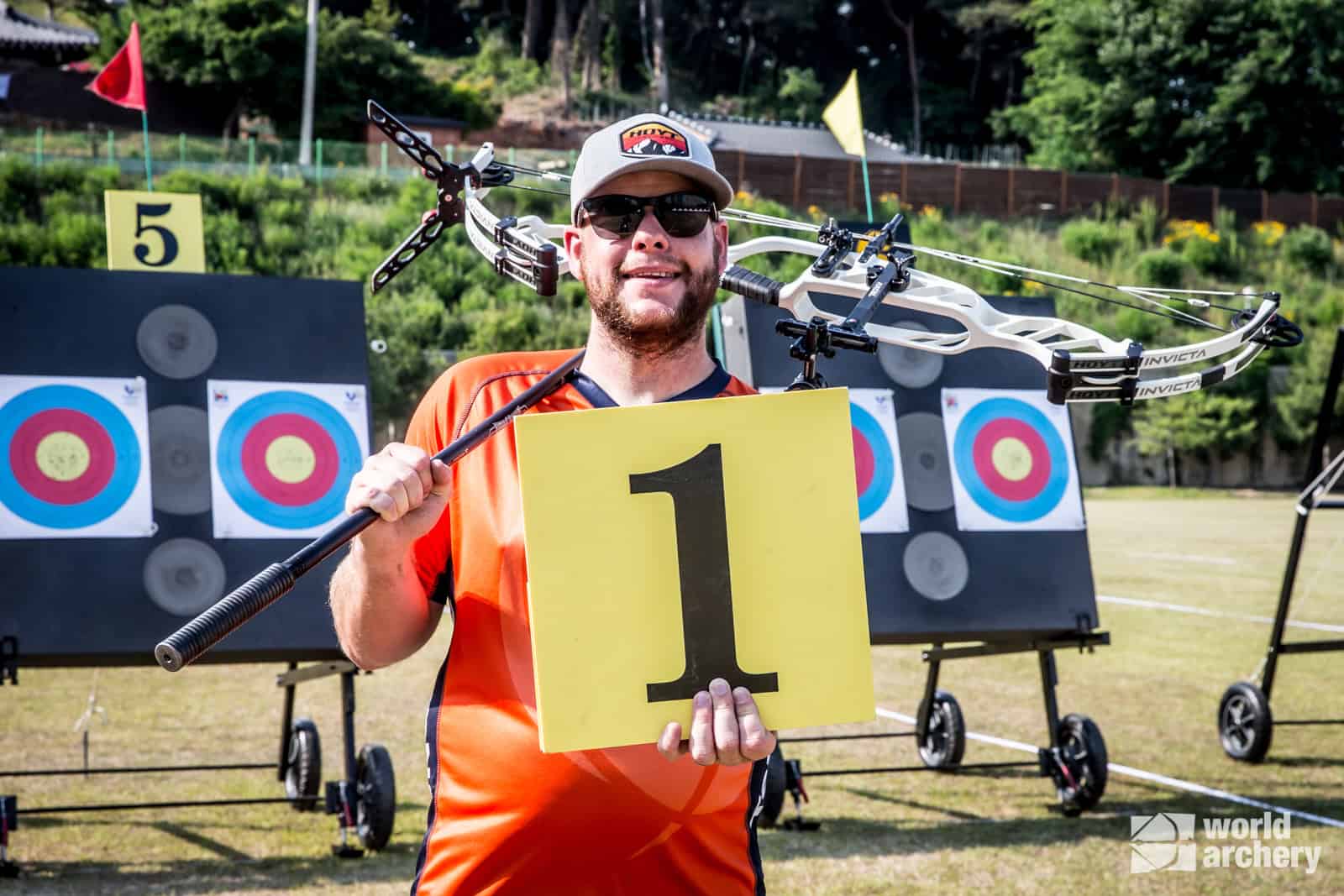 TeamNL Handboog heren compound kwalificeren zich in Gwangju