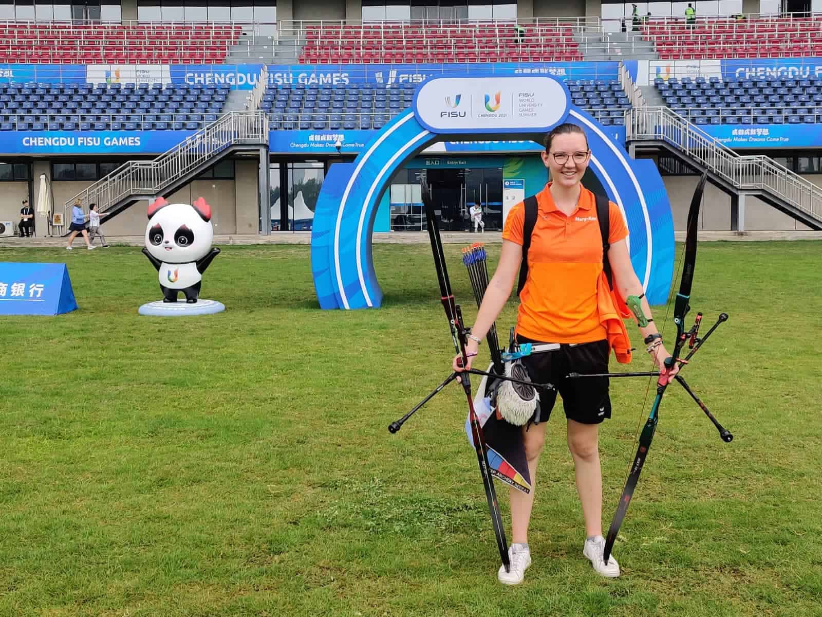 Mary-Ann schiet World University Games in Chengu