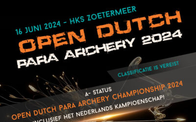 Zondag 16 juni – Open Dutch Para Archery Championships – Zoetermeer