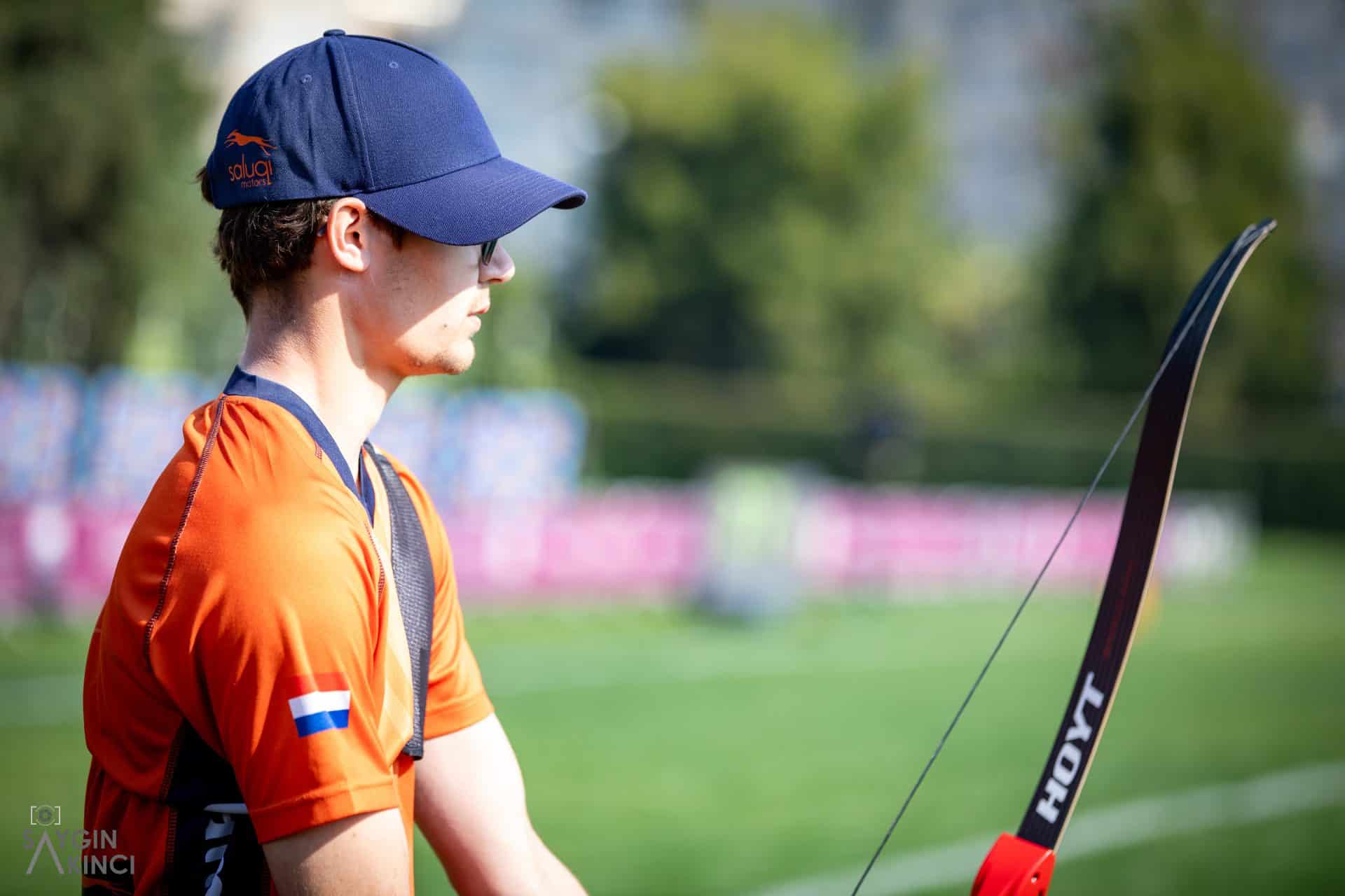 Willem Bakker bereikt achtste finale, toernooi voorbij voor TeamNL Handboog