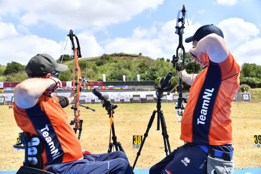 Roy en Mark sluiten individuele toernooi af in Rome tijdens European Para Archery Cup