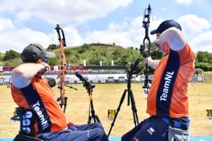 Roy en Mark sluiten individuele toernooi af in Rome tijdens European Para Archery Cup