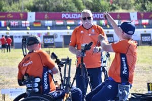 European Para Archery Cup eindigt in millimeters: 9e plaats voor Mark en Roy