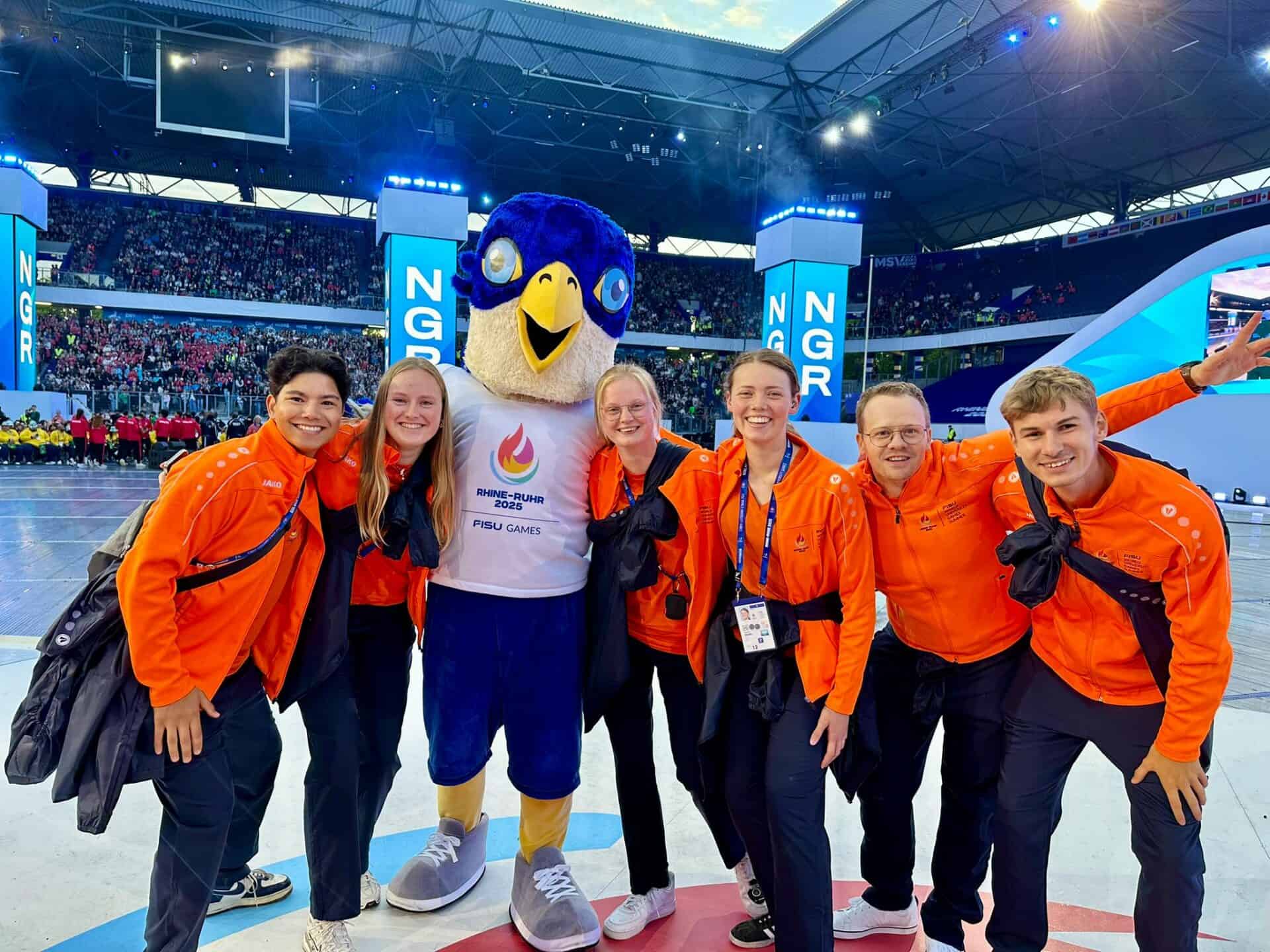 Nederlanders in actie tijdens FISU World University Games 2025 in Essen