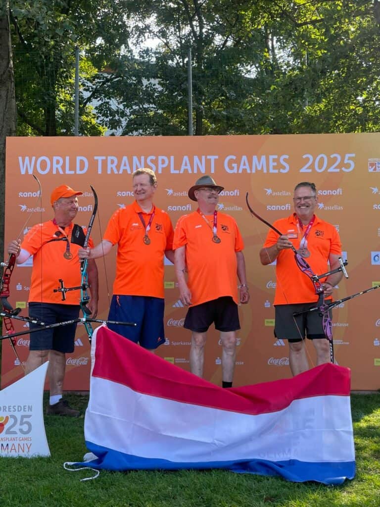 Het succes van TeamNL Transplant Archery op de World Transplant Games in Dresden